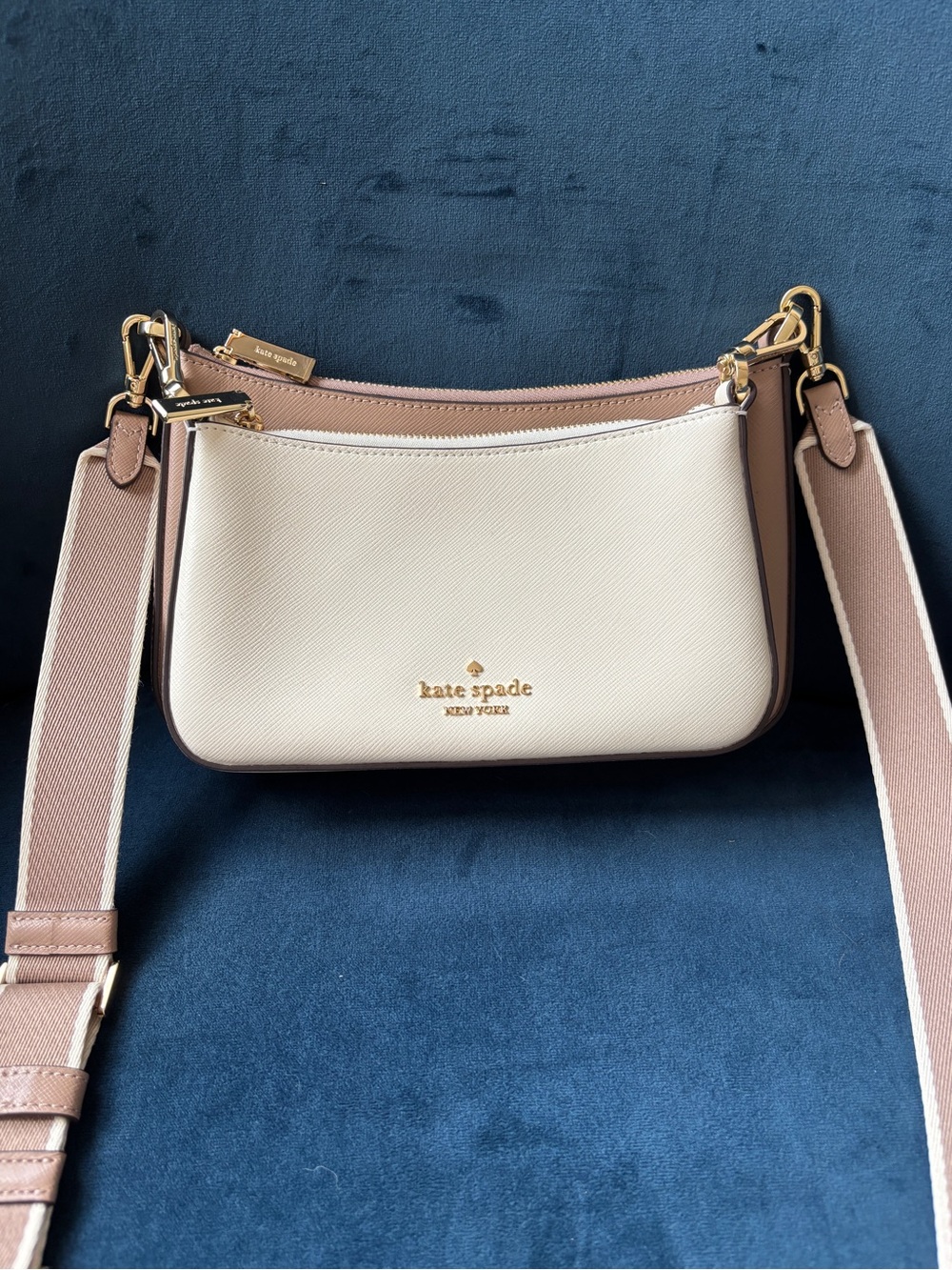 Kate Spade Duet Colorblock Saffiano Leather Small
